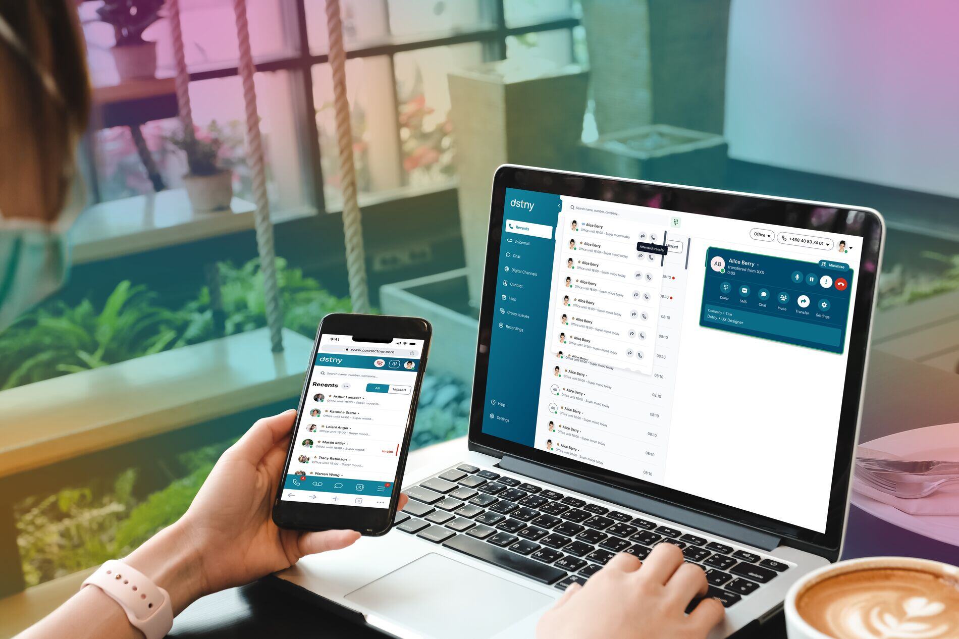 ConnectMe-attended-transfer-woman-laptop-mobilepsd
